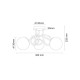 Люстра Goldlux 341648 Bianca Twist E14 3x12W IP20 золота