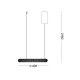 Подвесной светильник, люстра Ideal Lux 325804 Miracle LED 1x25W 3000K 3300Lm IP20 белый