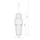 Люстра Nowodvorski 12251 Nome B GX53 1x15W IP20 темно-сіра