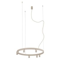 Люстра Nowodvorski 12284 Fourty Round GU10 R35+LED 7+6x10W+9W 3000K 710Lm IP20 бежевая