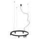 Люстра Nowodvorski 12285 Fourty Round GU10 R35+LED 7+6x10W+9W 3000K 710Lm IP20 черная