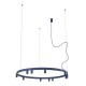 Люстра Nowodvorski 12286 Fourty Round GU10 R35+LED 11+6x10W+9W 3000K 710Lm IP20 синяя