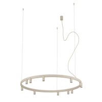 Люстра Nowodvorski 12287 Fourty Round GU10 R35+LED 11+6x10W+9W 3000K 710Lm IP20 бежева