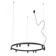 Люстра Nowodvorski 12288 Fourty Round GU10 R35+LED 11+6x10W+9W 3000K 710Lm IP20 черная