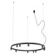 Люстра Nowodvorski 12288 Fourty Round GU10 R35+LED 11+6x10W+9W 3000K 710Lm IP20 черная