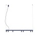 Люстра Nowodvorski 12293 Fourty Line LED VII GU10 R35+LED 7+4x10W+8W 3000K 800Lm IP20 синяя