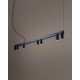 Люстра Nowodvorski 12293 Fourty Line LED VII GU10 R35+LED 7+4x10W+8W 3000K 800Lm IP20 синяя