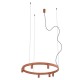Люстра Nowodvorski 12418 Fourty Round GU10 R35+LED 7+6x10W+9W 3000K 710Lm IP20 терракотовая