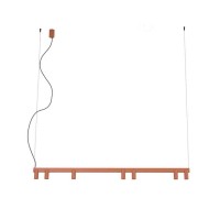 Люстра Nowodvorski 12423 Fourty Line LED VII GU10 R35+LED 7+4x10W+8W 3000K 800Lm IP20 терракотовая