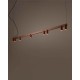 Люстра Nowodvorski 12424 Fourty Line LED VIII GU10 R35+LED 8+4x10W+8W 3000K 800Lm IP20 терракотовая