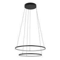 Люстра Nowodvorski Circolo Power 11647 LED 2x67W 3000K 3100Lm IP20 черная