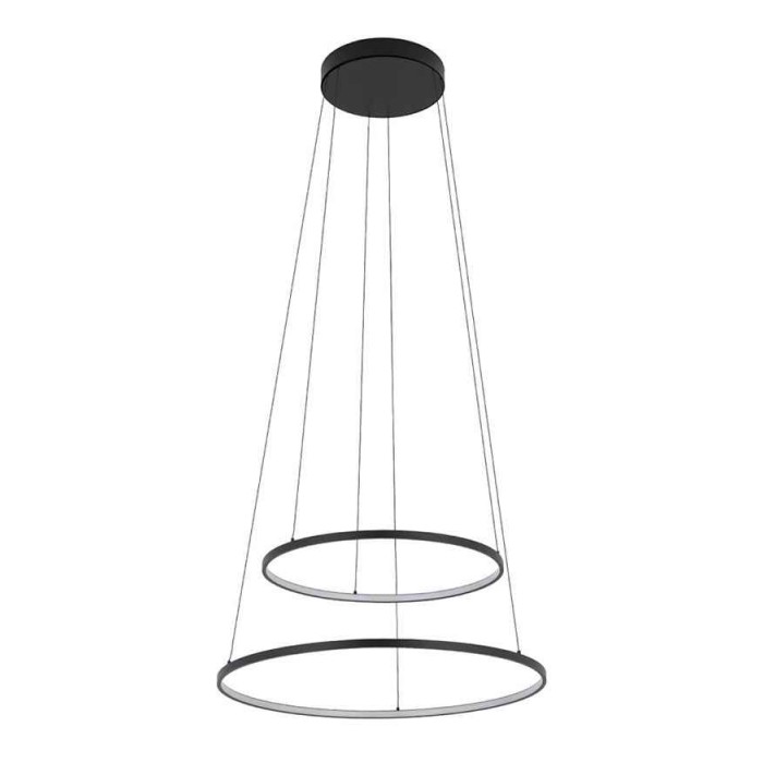 Люстра Nowodvorski Circolo Power 11647 LED 2x67W 3000K 3100Lm IP20 черная