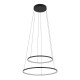 Люстра Nowodvorski Circolo Power 11647 LED 2x67W 3000K 3100Lm IP20 черная