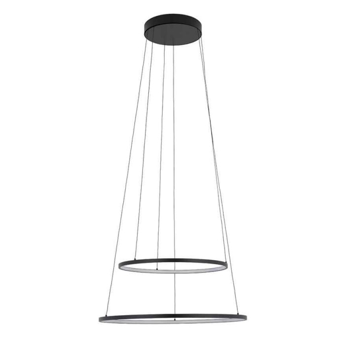 Люстра Nowodvorski Circolo Power 11647 LED 2x67W 3000K 3100Lm IP20 черная