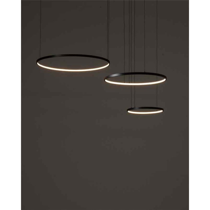 Люстра Nowodvorski Circolo Power 11648 LED 3x85W 3000K 3750Lm IP20 черная