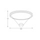 Люстра Zuma Line 250088L-BS Turkan LED 1x40W 3000K 1600Lm IP20 золота (5907925003534)