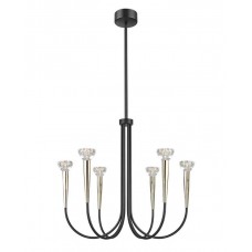 Люстра Zuma Line P0603-06F-SDB1 Boston LED 6x5W 3000K 3300Lm IP20 золота (5907925003671)