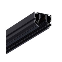 Магнитный трековый шинопровод Kloodi KDMG-HRN TR 3M BK 48V 3м для натяжного потолка (гарпун) черный