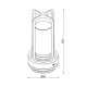 Настільна лампа з акумулятором Kloodi TA-5V CAN CCT SL LED 1x5W 2700K/4000K/6500K 350Lm IP20 срібляста