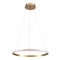 Подвесной светильник Goldlux 338204 Diana LED 1x25W 4000K 3400Lm IP20 золотой