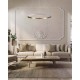 Підвісний світильник Goldlux 338204 Diana LED 1x25W 4000K 3400Lm IP20 золотий