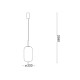 Подвесной светильник, люстра Ideal Lux 314952 Umile LED 1x20W 3000K 2000Lm IP20 золотой