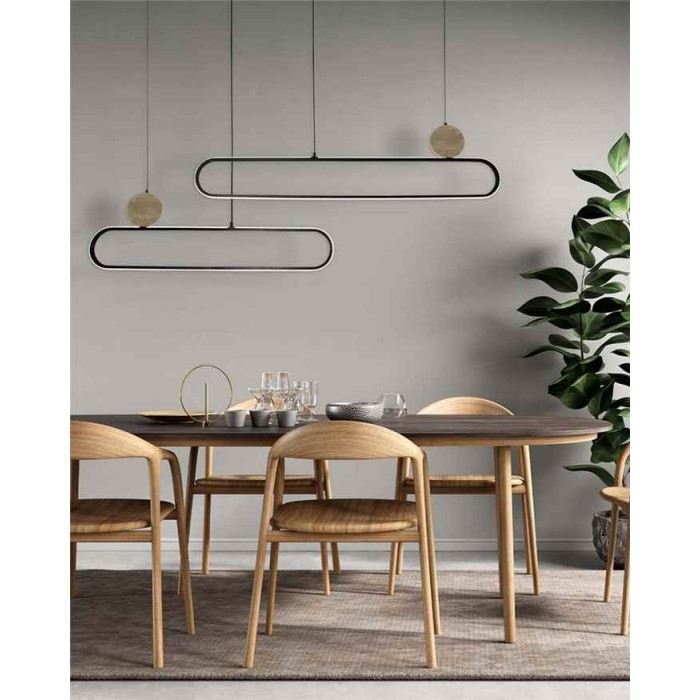 Подвесной светильник, люстра Goldlux 333889 Florentyna LED 1x48W 4000K 6000Lm IP20 черный