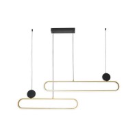 Подвесной светильник, люстра Goldlux 333902 Florentyna LED 1x48W 4000K 6000Lm IP20 золотой