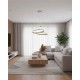 Подвесной светильник, люстра Goldlux 338167 Cashmere Twist LED 1x75W 4000K 10500Lm IP20 бежевый