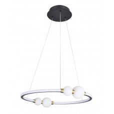 Підвісний світильник, люстра Goldlux 338228 Perla LED 1x43W 4000K 6400Lm IP20 чорний