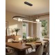 Підвісний світильник, люстра Goldlux 338235 Perla Oval LED 1x42W 4000K 5600Lm IP20 чорний