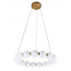 Підвісний світильник, люстра Goldlux 338242 Perla LED 1x40W 4000K 5200Lm IP20 золотий