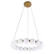 Підвісний світильник, люстра Goldlux 338242 Perla LED 1x40W 4000K 5200Lm IP20 золотий