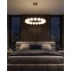 Підвісний світильник, люстра Goldlux 338242 Perla LED 1x40W 4000K 5200Lm IP20 золотий