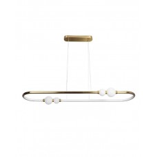 Підвісний світильник, люстра Goldlux 338303 Perla Oval LED 1x42W 4000K 5600Lm IP20 золотий
