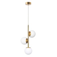 Подвесной светильник, люстра Goldlux 341679 Bianca E14 3x12W IP20 золотой
