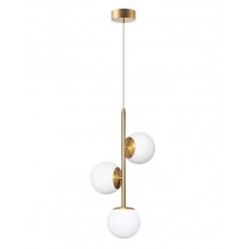 Подвесной светильник, люстра Goldlux 341679 Bianca E14 3x12W IP20 золотой