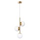 Подвесной светильник, люстра Goldlux 341679 Bianca E14 3x12W IP20 золотой