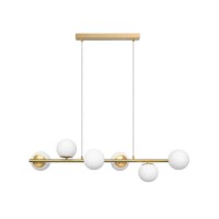 Подвесной светильник, люстра Goldlux 341686 Bianca E14 6x12W IP20 золотой