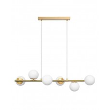 Подвесной светильник, люстра Goldlux 341686 Bianca E14 6x12W IP20 золотой