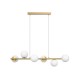 Подвесной светильник, люстра Goldlux 341686 Bianca E14 6x12W IP20 золотой