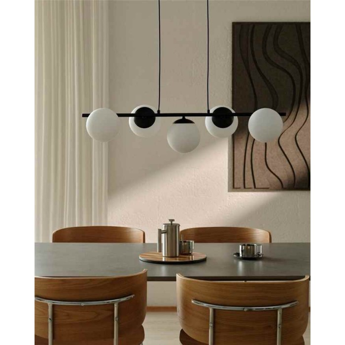 Подвесной светильник, люстра Nordlux 2612623003 Lilly E14 5x10W IP20 черный