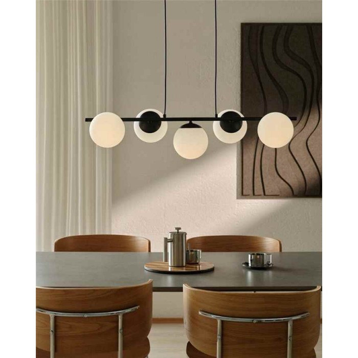 Подвесной светильник, люстра Nordlux 2612623003 Lilly E14 5x10W IP20 черный