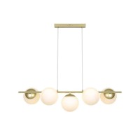 Подвесной светильник, люстра Nordlux 2612623035 Lilly E14 5x10W IP20 латунный