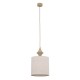 Підвісний світильник, люстра TK Lighting 11437 Amura E27 1x15W IP20 бежевий