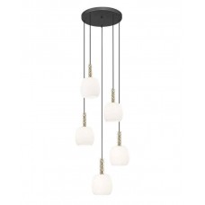 Подвесной светильник, люстра Zuma Line P0076-05G-P7AA Calvo G9 5x28W IP20 золотой (5907925003725)