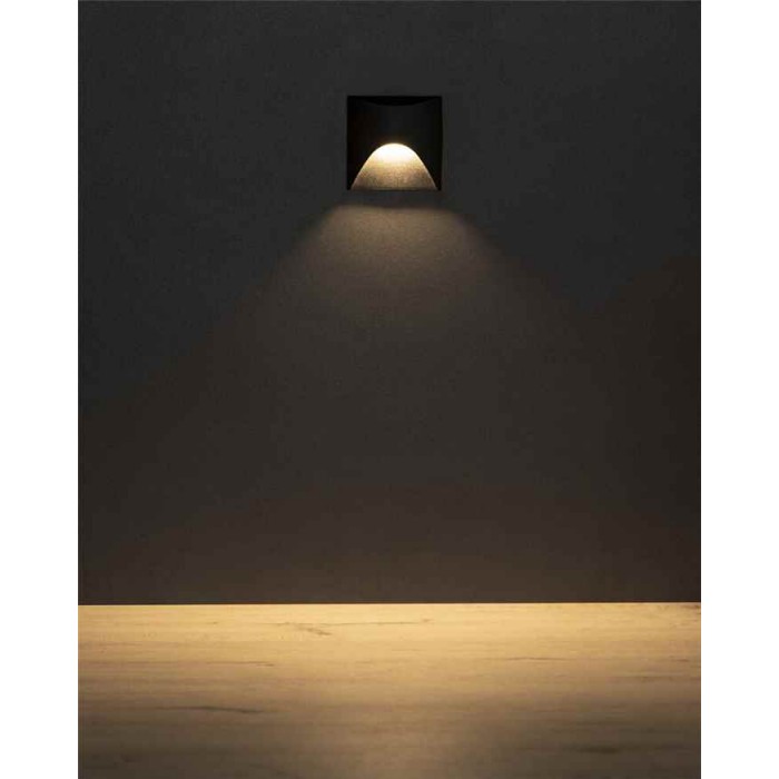 Светильник для подсветки лестницы/коридора Kanlux 39127 Exin LED 1x2.5W 3000K 50Lm IP65 черный