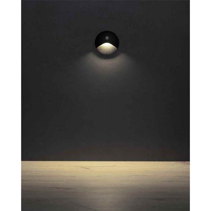 Светильник для подсветки лестницы/коридора Kanlux 39136 Exin LED 1x2.5W 4000K 50Lm IP65 черный