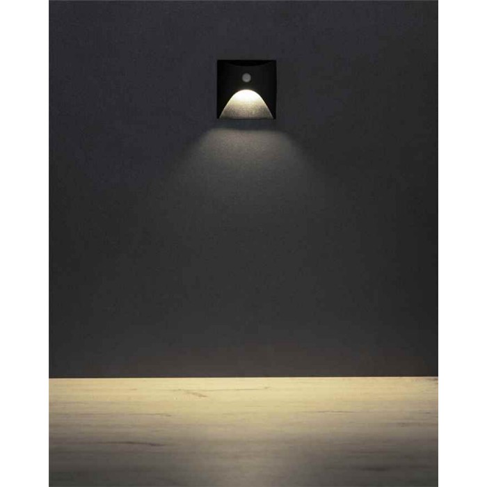 Светильник для подсветки лестницы/коридора Kanlux 39142 Exin LED 1x2.5W 4000K 50Lm IP65 черный