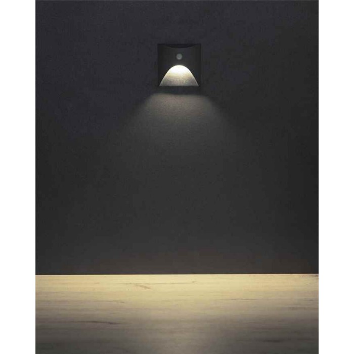 Светильник для подсветки лестницы/коридора Kanlux 39143 Exin LED 1x2.5W 4000K 50Lm IP65 серый